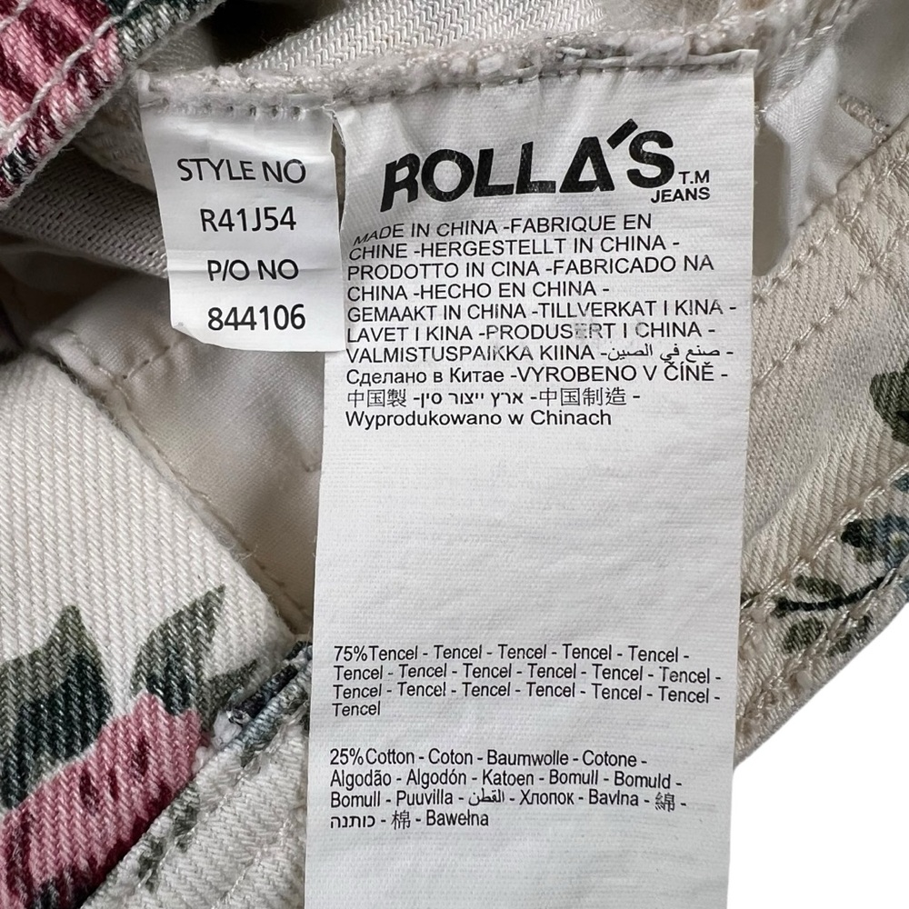 ROLLA’S High Rise Wide Leg Floral Print Jeans - Picture 13 of 16